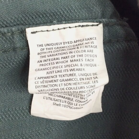 Vintage Gramicci Women's Pants Size 8 Green Wide Leg Cargo Pockets USA 32x31 - Picture 7 of 7